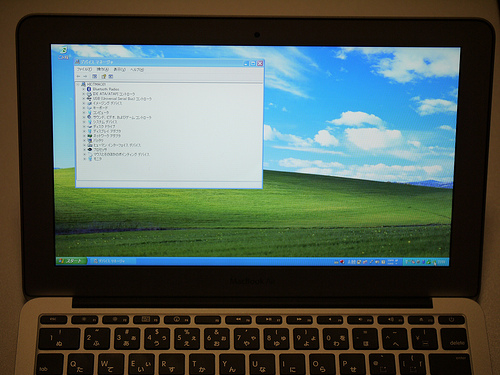 新型MacBook AirにBOOTCAMPでWindows XPをインストール
