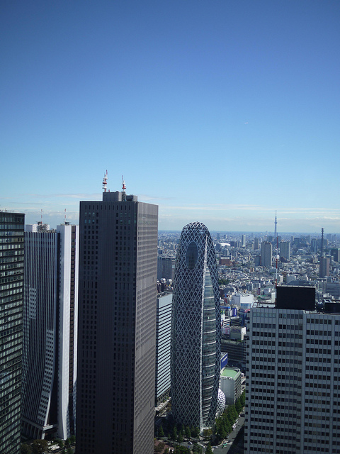 都庁展望室から東京の眺望