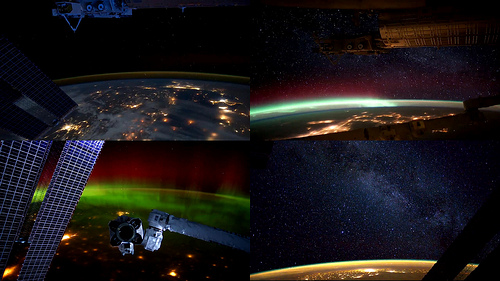 Earth Illuminated ISSで撮影された写真を編集したタイムラプス動画が感動的