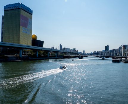 隅田川を開く ファスナーの船