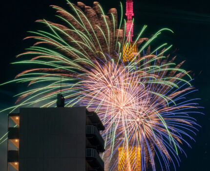 隅田川花火大会 2023 東京スカイツリーと花火のコラボ #花火