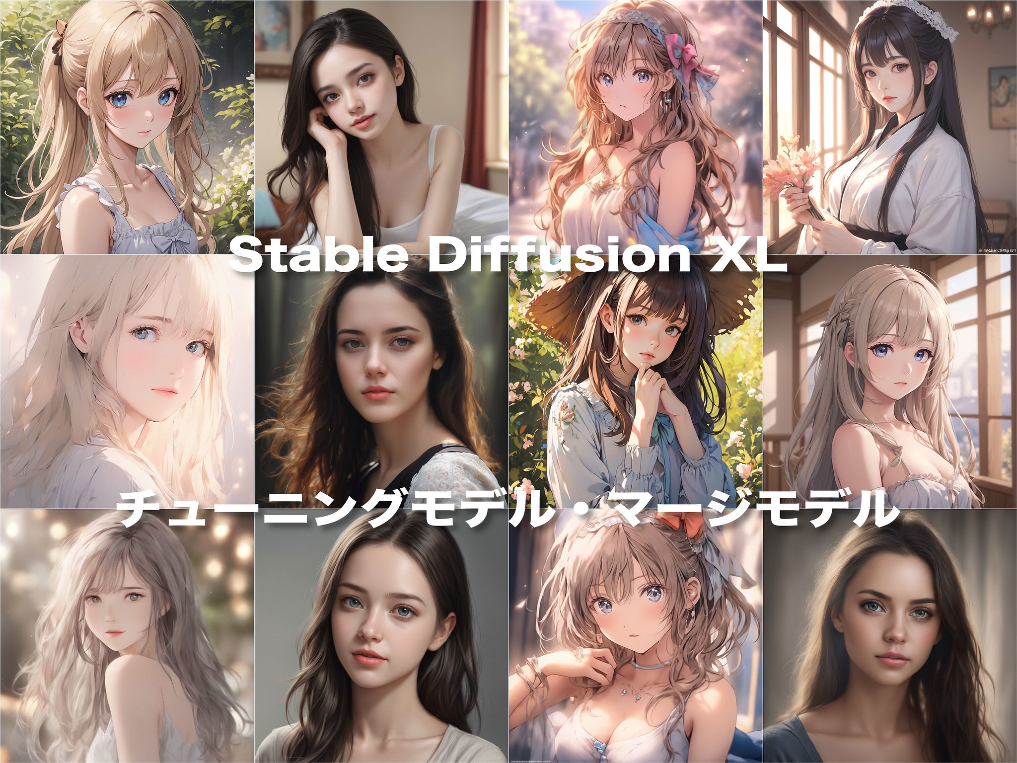 #StableDiffusion XL (#SDXL) の ControlNet や チューニングモデル・マージモデル を試してみました