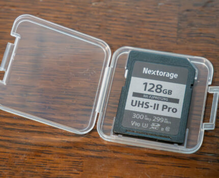 連写してもバッファ詰まりしにくい Nextorage 128GB UHS-II Pro V90 SDXCメモリーカード