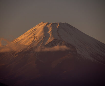 函南町役場展望ロビー からの #富士山 夕景