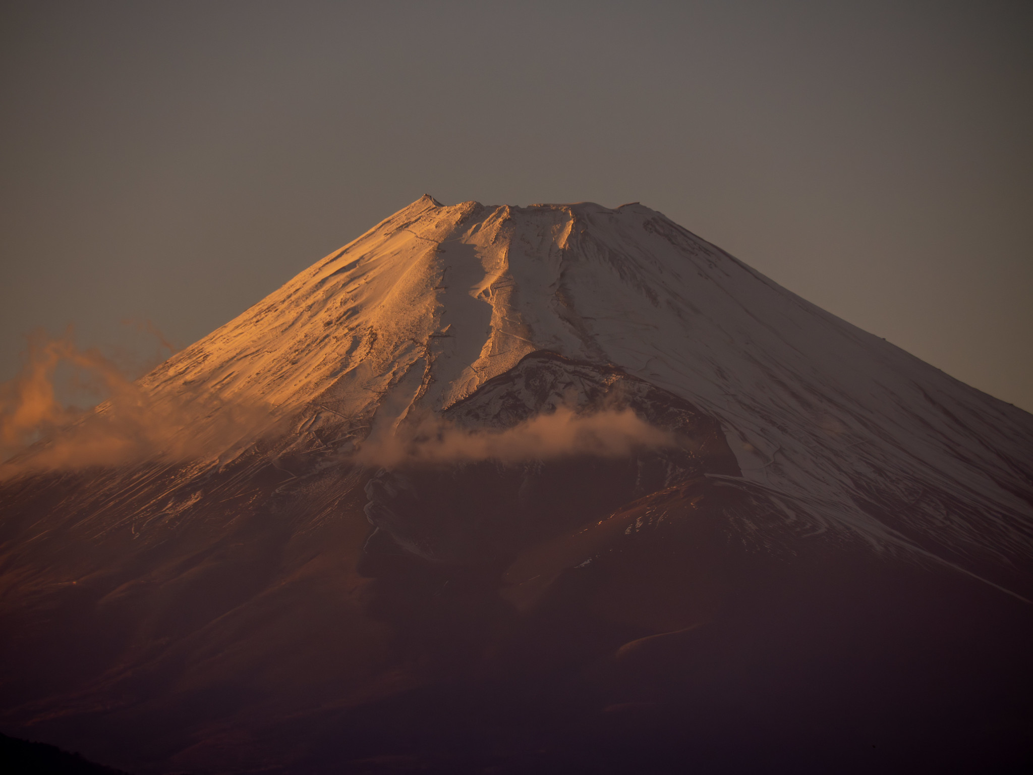 函南町役場展望ロビー からの #富士山 夕景