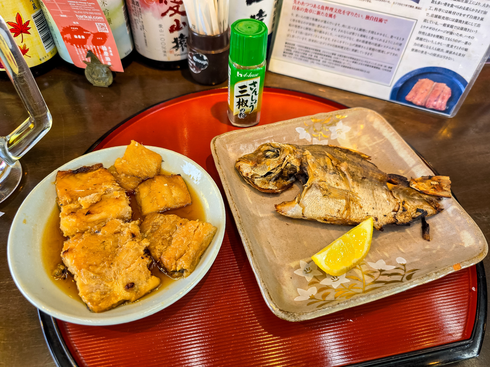 生ビール・播磨の三郎ハモ・たい焼きちゃん・蒸し牡蠣のはりかいセット はりかい姫路城店