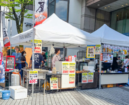 すみだパンチフェスで岩手県宮古市かけあしの会の蒸し牡蠣と麦酒倶楽部ポパイのクラフトビール #錦糸町マルイ