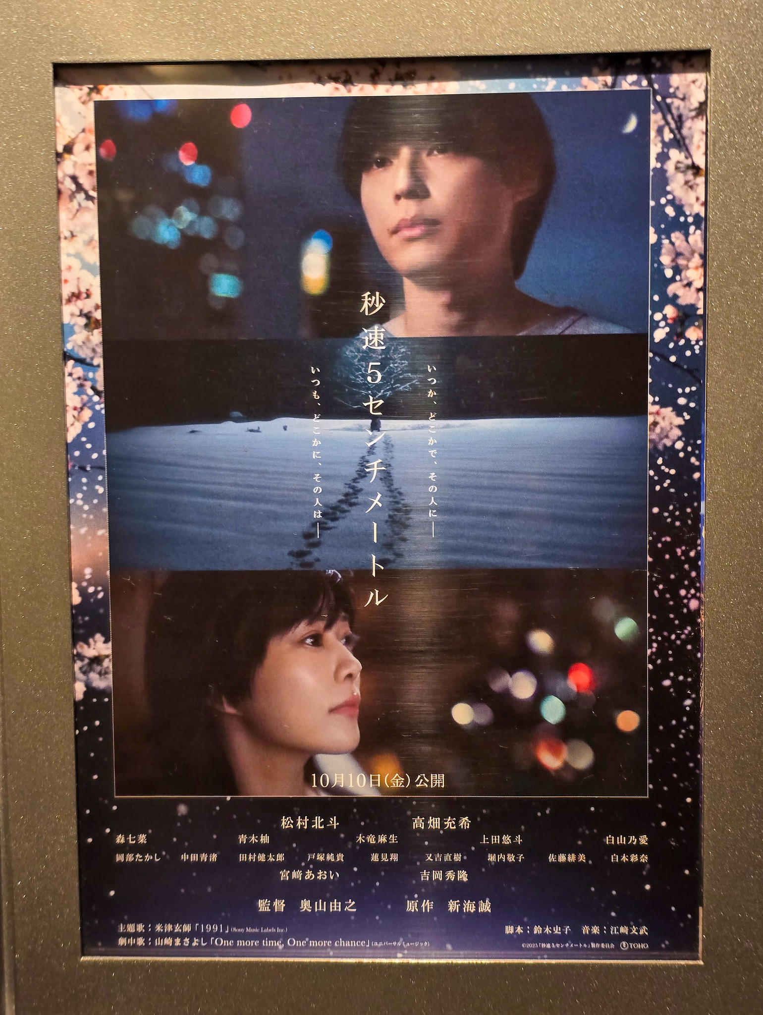 劇場用実写映画「秒速5センチメートル」観ました