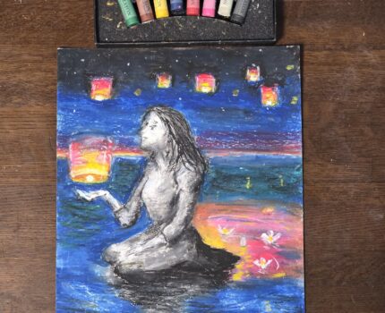 「100点のアートクレヨン画展」に応募しました #ぺんてる #アートクレヨン