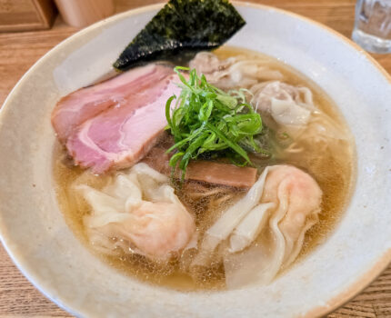 肉と海老ワンタン麺(白) DURAMENTEI 亀戸