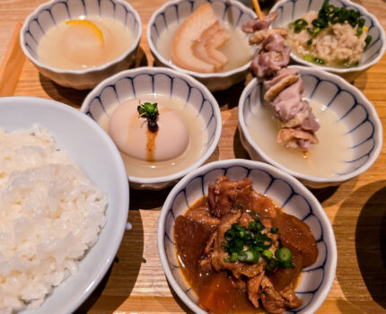 東京駅近 鶏おでんと鶏もつ煮ランチで昼飲み 名古屋コーチン鶏おでん 清水 KITTE丸の内店