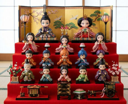 ひなまつり デフォルメアニメキャラ風のかわいい雛人形で画像生成AI比較 #生成AI