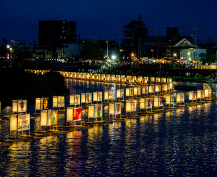 大型灯ろうが幻想的に浮かぶ 地上に降りた天の川 #古利根川流灯まつり