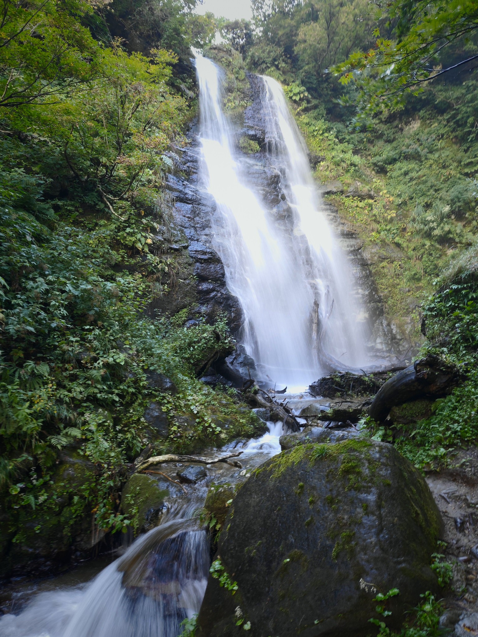 滝沢公園 不動滝 大ゼン・小ゼン 越後湯沢