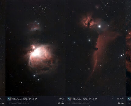 スマート天体望遠鏡 ZWO Seestar S50 Pro ようやく快晴になったので天体撮影を試してみました